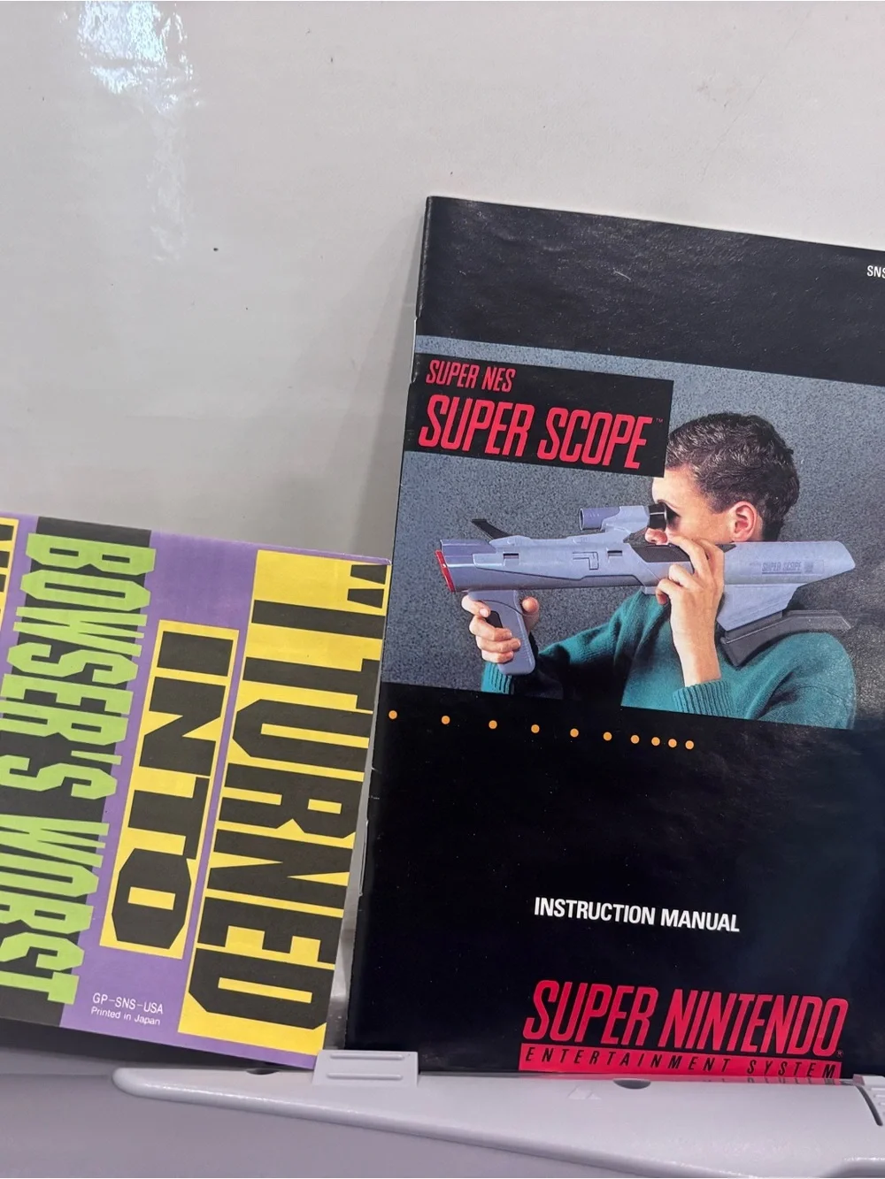 Nintendo Super Nintendo Super Scope Light Gun - Gray in box with manuals